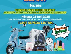 JJS Ponpes An-Najah I Karduluk Siapkan Sepeda Listrik, Mesin Cuci dan Puluhan Hadiah Bergengsi Lainnya