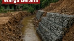 Proyek Bronjong “Siluman” Rusak Struktur Sungai, Warga Geram: Jangan Permainkan Nasib Kami!
