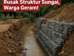 Proyek Bronjong “Siluman” Rusak Struktur Sungai, Warga Geram: Jangan Permainkan Nasib Kami!