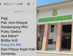 Pencatutan Nama Pejabat Kejari Sumenep? Pendamping PKH Diteror Lewat Pesan Misterius