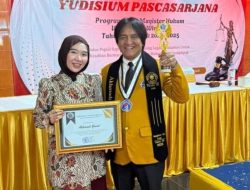 Akhmadi Yasid Raih Lulusan Terbaik Magister Hukum UNIJA, Bukti Legislator Juga Harus Melek Ilmu
